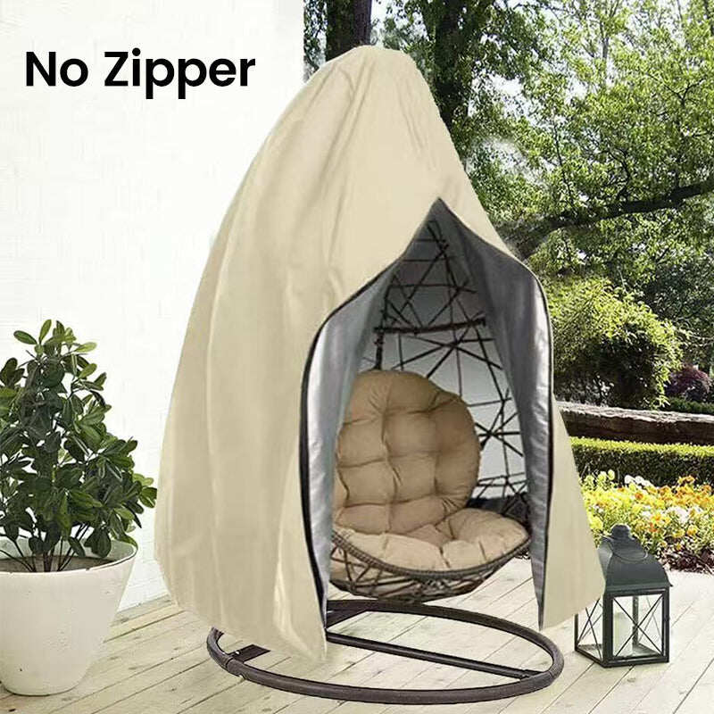 🪑Heavy‑Duty Waterproof Hanging Egg Chair Cover – UV resistant, durable Oxford cloth, easy zipper. Protects year‑round.