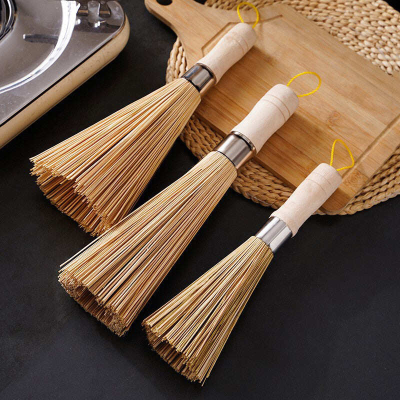 Natural Bamboo Kitchen Brushes